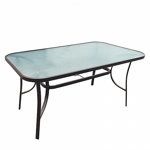 ΤΡΑΠΕΖΙ ΕΞΟΧΗΣ Fylliana STEEL ΚΑΦΕ 140x80x70εκ