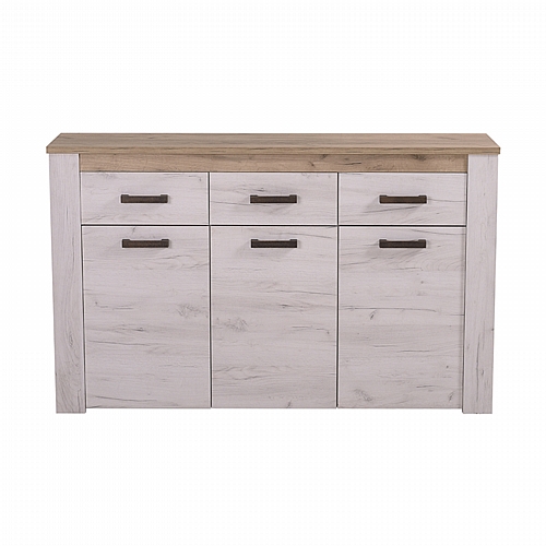 ΚΟΜΟΤΑ-ΜΠΟΥΦΕΣ Kent 160 3Κ3F GREY OAK/WHITE OAK 160*36,5*98