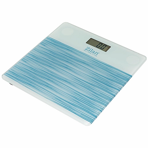 Zilan Ψηφιακή Γυάλινη Ζυγαριά Μπάνιου Μπλε ZLN7680-BLUE
