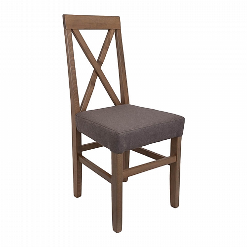 ΚΑΡΕΚΛΑ ΤΡΑΠΕΖΑΡΙΑΣ Fylliana TX GREY OAK-ΚΑΦΕ 43x44x98εκ