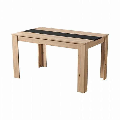 ΤΡΑΠΕΖΙ ΤΡΑΠΕΖΑΡΙΑΣ DOMUS 135 ARTISAN OAK - ΜΑΥΡΟ 135x80.5x74.5εκ