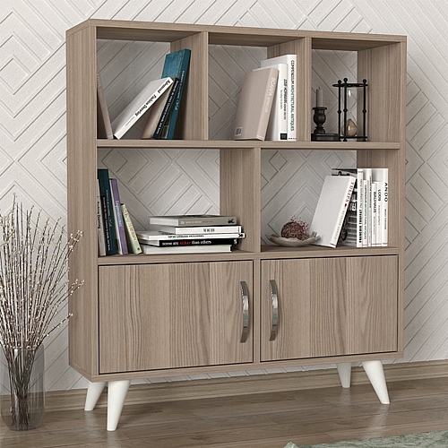 ΒΙΒΛΙΟΘΗΚΗ-ΡΑΦΙΕΡΑ Fylliana Orbit GREY OAK 90*22*105