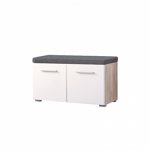 ΕΠΙΠΛΟ ΧΩΛ Beny ΚΟΜ 760 GREY OAK-ΛΕΥΚΗ ΛΑΚΑ 79x35x45εκ