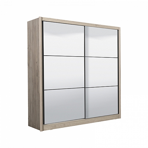 ΝΤΟΥΛΑΠΑ NAVARA ΜΕ ΚΑΘΡΕΦΤΗ 215 2 OG GREY OAK 213x60x215,5