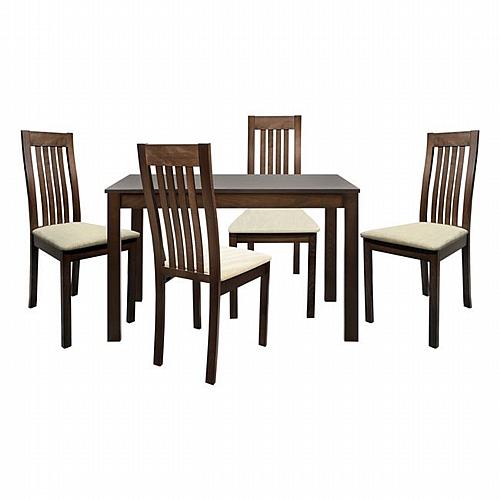 ΣΕΤ ΤΡΑΠΕΖΑΡΙΑ 5ΤΜΧ ΤΡΑΠΕΖΙ ΞΥΛΙΝΟ & 4 ΚΑΡΕΚΛΕΣ ΚΑΡΥΔΙ HM10043