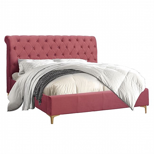 ΚΡΕΒΑΤΙ FB9365.05 ΔΙΠΛΟ 150x200 εκ. ΜΕ ΥΦΑΣΜΑ ΒΕΛΟΥΔΟ ΣΑΠΙΟ ΜΗΛΟ 160Χ219Χ94Υεκ.