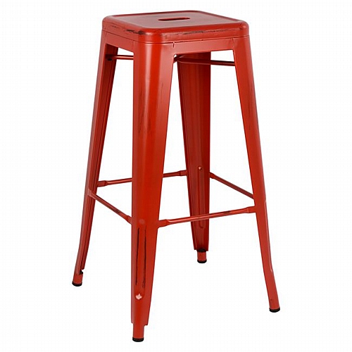 ΣΚΑΜΠΩ BAR ΜΕΤΑΛΛΙΚΟ FB0020.77 MELITA ΣΕ ΚΟΚΚΙΝΗ ΠΑΤΙΝΑ 43X43X76,5εκ