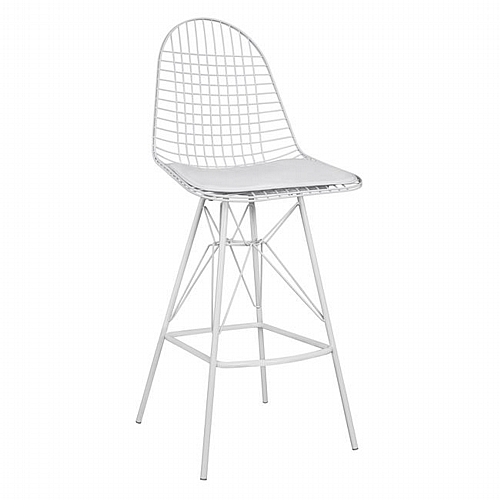 ΣΚΑΜΠΩ BAR ΜΕΤΑΛΛΙΚΟ ΛΕΥΚΟ ΜΕ ΜΑΞΙΛΑΡΙ FB98239.01 49x52x114 cm ΣΚΑΜΠΩ BAR ΜΕΤΑΛΛΙΚΟ ΛΕΥΚΟ ΜΕ ΜΑΞΙΛΑΡΙ FB98239.01 49x52x114 cm