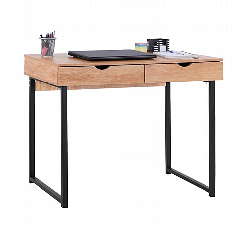 ΓΡΑΦΕΙΟ ΜΕ 2 ΣΥΡΤΑΡΙΑ SONAMA & ΜΑΥΡΟ ΣΚΕΛΕΤΟ 100x48x74,5Y HM2388.01