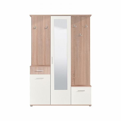ΣΤΑΝΤ ΧΩΛ ΚΑΙ ΠΑΠΟΥΤΣΟΘΗΚΗ MARTIN SONOMA/ΛΕΥΚΟ 133,5x33x197,5εκ fxtr