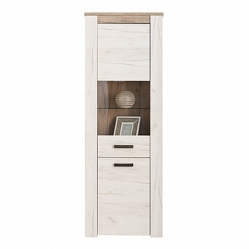 ΒΙΤΡΙΝΑ Kent VS GREY OAK-WHITE OAK 68x36x195εκ