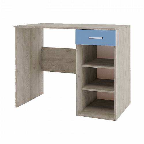 ΓΡΑΦΕΙΟ Fylliana Smile GREY OAK - ΜΠΛΕ 95*55*75
