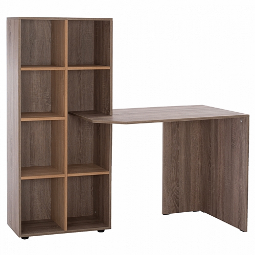 ΓΡΑΦΕΙΟ ΜΕ ΒΙΒΛΙΟΘΗΚΗ SONAMA OAK- ΣΤΑΧΤΙ  FB92417.02 140Χ60Χ138Υεκ.