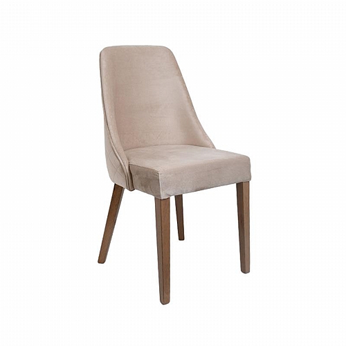 ΚΑΡΕΚΛΑ ΤΡΑΠΕΖΑΡΙΑΣ Fylliana T-3 LUX ΜΠΕΖ ΥΦΑΣΜΑ GREY OAK ΠΟΔΙΑ 45x50x90εκ