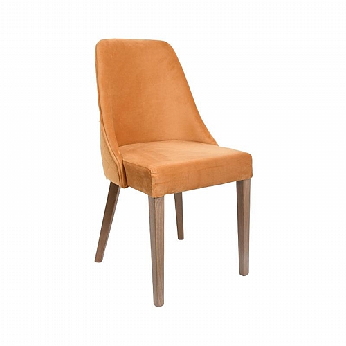 ΚΑΡΕΚΛΑ ΤΡΑΠΕΖΑΡΙΑΣ Fylliana T-3 LUX ΚΙΤΡΙΝΟ ΥΦΑΣΜΑ GREY OAK ΠΟΔΙΑ 45x50x90εκ