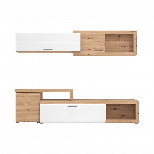 ΚΕΝΤΡΟ ΨΥΧΑΓΩΓΙΑΣ-ΣΥΝΘΕΣΗ Kanas ARTISAN OAK/ΛΕΥΚΗ ΛΑΚΑ 248,5*42*200