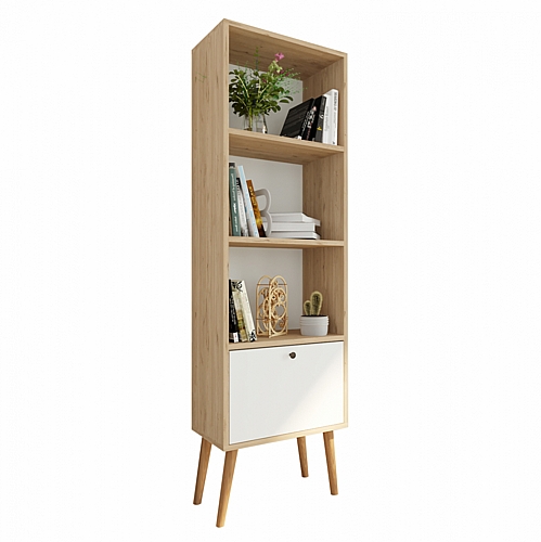 ΒΙΒΛΙΟΘΗΚΗ SONAMA ΛΕΥΚΗ FB99250.02 49x30x168 εκ.