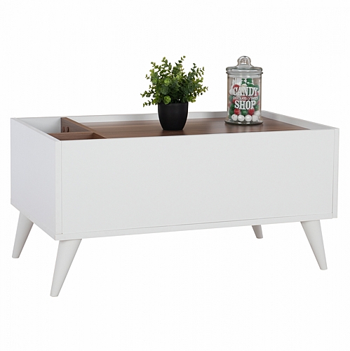 ΤΡΑΠΕΖΙ ΣΑΛΟΝΙΟΥ CARMELO ΛΕΥΚΟ-ΚΑΡΥΔΙ FB99165 90x55,5x45 εκ. ΤΡΑΠΕΖΙ ΣΑΛΟΝΙΟΥ CARMELO ΛΕΥΚΟ-ΚΑΡΥΔΙ FB99165 90x55,5x45 εκ.