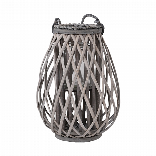 ΦΑΝΑΡΙ BAMBOO Fylliana Amare ΜΕ ΓΥΑΛΙ ΓΚΡΙ ΧΡΩΜΑ 24*36