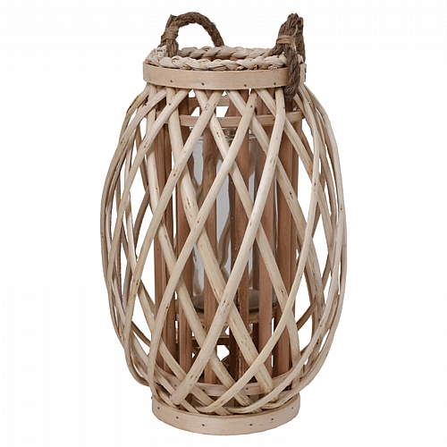 ΦΑΝΑΡΙ BAMBOO Fylliana Amare ΜΕ ΓΥΑΛΙ ΦΥΣΙΚΟ ΧΡΩΜΑ 29*36