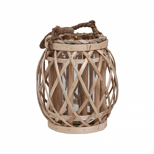 ΦΑΝΑΡΙ BAMBOO Fylliana Amare ΜΕ ΓΥΑΛΙ ΦΥΣΙΚΟ ΧΡΩΜΑ 19*34