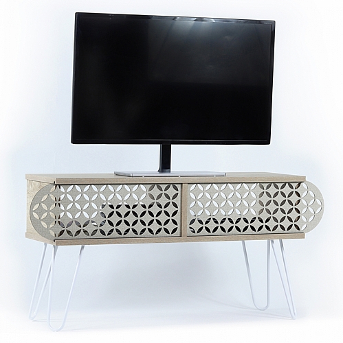 ΕΠΙΠΛΟ ΤΗΛΕΟΡΑΣΗΣ ΜΕΛΑΜΙΝΗΣ FB99191.01 SONAMA ΕΚΡΟΥ 106x30x48Y εκ.