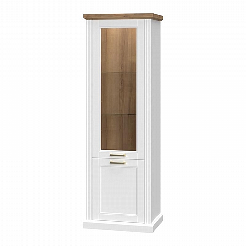 ΒΙΤΡΙΝΑ V2SV Pacific ΛΕΥΚΗ ΛΑΚΑ-GREY OAK 66*48*200