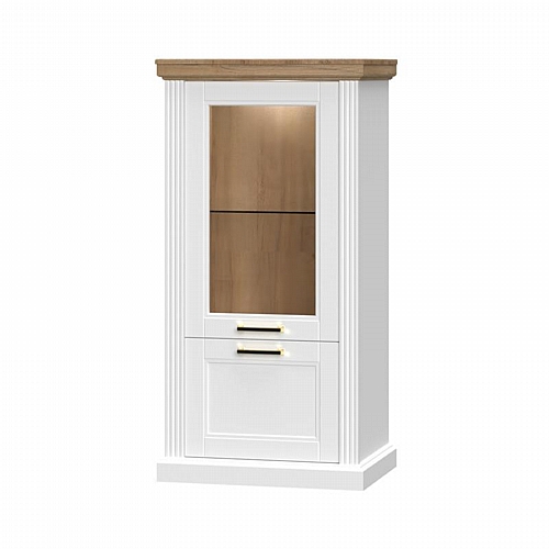 ΒΙΤΡΙΝΑ V2S Pacific ΛΕΥΚΗ ΛΑΚΑ GREY OAK 66*48*132