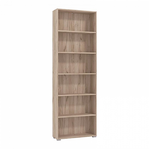 ΒΙΒΛΙΟΘΗΚΗ TOMAR 6 GREY OAK 70x24,5x211,5εκ