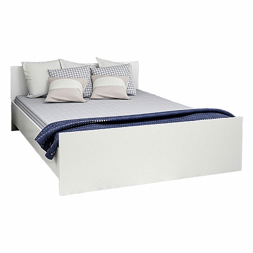 Κρεβάτι Duero pakoworld λευκό 150x200εκ