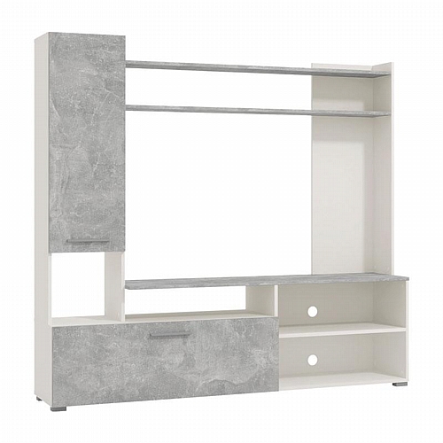 ΚΕΝΤΡΟ ΨΥΧΑΓΩΓΙΑΣ-ΣΥΝΘΕΣΗ BRAGA ΛΕΥΚΟ-ΓΚΡΙ CONCRETE 168.5*35*157