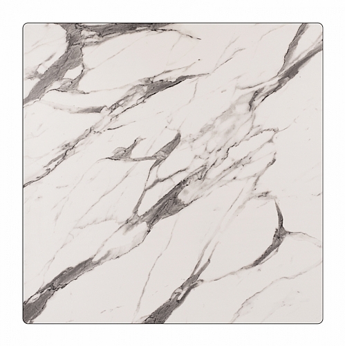 ΕΠΙΦΑΝΕΙΑ ΤΡΑΠΕΖΙΟΥ HPL FB95837.11 MARBLE WHITE-GREY 60x60 εκ. ΠΑΧΟΥΣ 12mm.