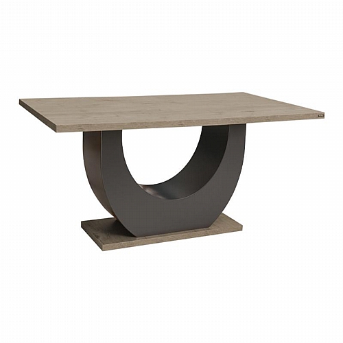 ΤΡΑΠΕΖΙ ΤΡΑΠΕΖΑΡΙΑΣ Fylliana Uberto GREY OAK 160x90x75εκ