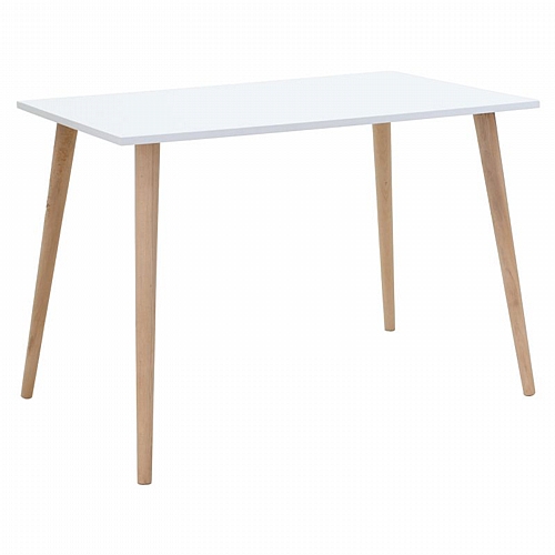 Τραπέζι Blake pakoworld λευκό-sonoma 110x70x77εκ