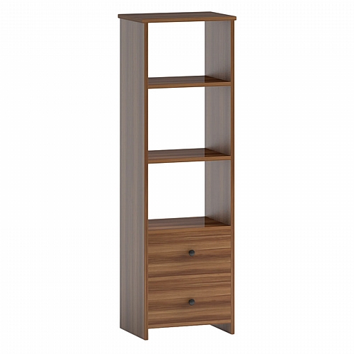 Βιβλιοθήκη Miro pakoworld καρυδί 42.5x32x140εκ