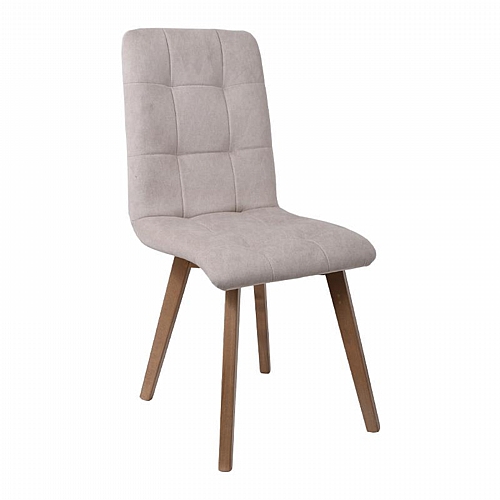 ΚΑΡΕΚΛΑ ΤΡΑΠΕΖΑΡΙΑΣ Fylliana NEW T-17 ΜΠΕΖ ME GREY ΠΟΔΙΑ 42x48x87εκ