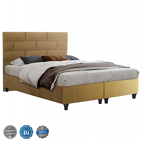 FB9644.28 ΚΡΕΒΑΤΙ, R12-20 ΓΙΑ ΣΤΡΩΜΑ 150x200 εκ. ΧΡΥΣΟ-ΜΑΥΡΟ