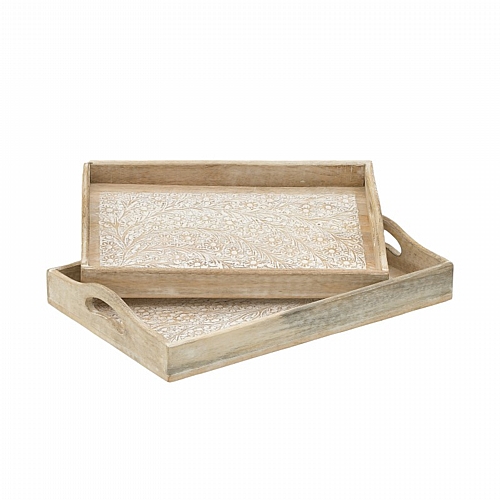 INART S/2 ΔΙΣΚΟΣ ΞΥΛΙΝΟΣ NATURAL 43X28X5