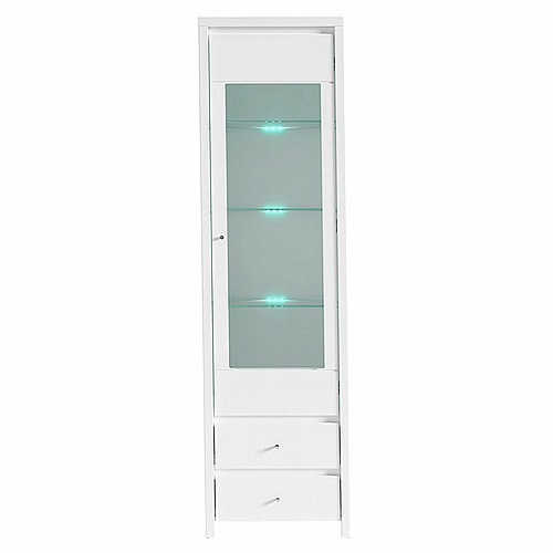 Βιτρίνα Fansi pakoworld LED λευκό 56x40.5x200.5εκ