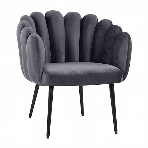 ΠΟΛΥΘΡΟΝΑ FB98631.01 ΑΠΟ ΓΚΡΙ ΒΕΛΟΥΔΟ ΜΕ ΜΑΥΡΑ ΠΟΔΙΑ 70x70x76Y εκ. ΠΟΛΥΘΡΟΝΑ FB98631.01 ΑΠΟ ΓΚΡΙ ΒΕΛΟΥΔΟ ΜΕ ΜΑΥΡΑ ΠΟΔΙΑ 70x70x76Y εκ.