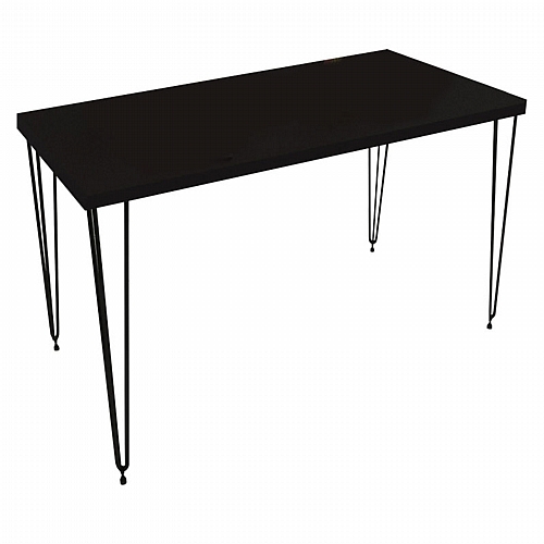 Τραπέζι Bruce pakoworld μαύρο μαρμάρου 104x60x74εκ