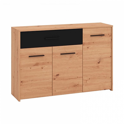 ΚΟΜΟΤΑ VARADERO 3K1F ARTISAN OAK-ΜΑΥΡΟ 119x33x80,5εκ