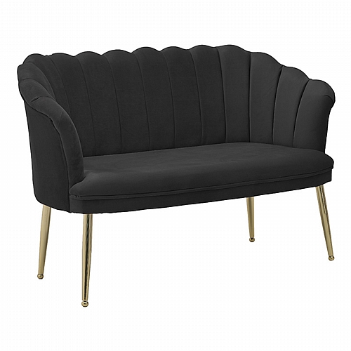INART ΚΑΝΑΠΕΣ 2ΘΕΣΙΟΣ ΒΕΛΟΥΔΙΝΟΣ ΜΑΥΡΟΣ 130X62X82/44