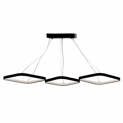 Φωτιστικό οροφής τρίφωτο PWL-1174 pakoworld LED 3000K μαύρο 90x32x36εκ