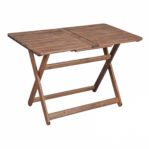 Τραπέζι Retto pakoworld μασίφ ξύλο οξιάς καρυδί εμποτισμού 140x80x76εκ