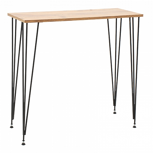 Κονσόλα Bruce pakoworld καρυδί-μαύρο 90x35x85εκ