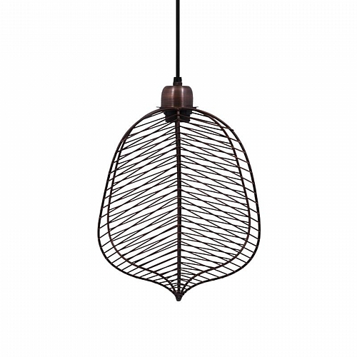 ΜΟΝΟΦΩΤΟ ΜΕΤΑΛΛΙΚΟ Fylliana Leaf COPPER ΧΡΩΜΑ ΜΠΡΟΝΖΕ 25x13x38εκ sls