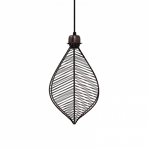 ΜΟΝΟΦΩΤΟ ΜΕΤΑΛΛΙΚΟ Fylliana Leaf COPPER ΧΡΩΜΑ ΜΠΡΟΝΖΕ 27x17x48εκ