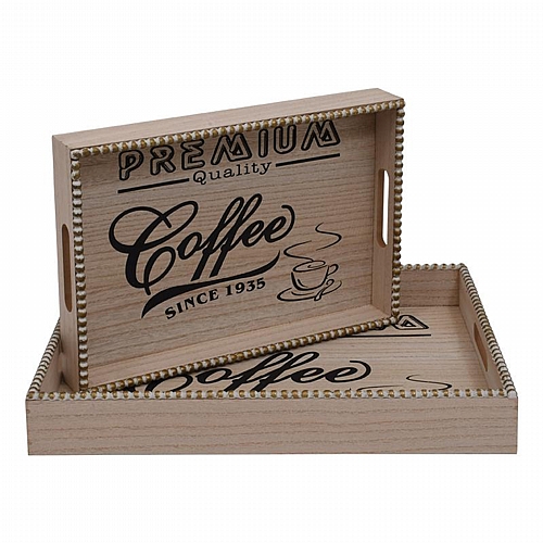 ΣΕΤ 2 ΔΙΣΚΟΙ Fylliana 037 ΦΥΣΙΚΟ ΧΡΩΜΑ MDF 40x30x5 + 34x23x4εκ