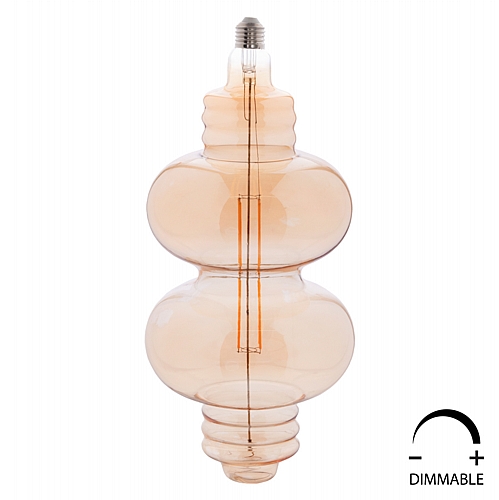 ΛΑΜΠΤΗΡΑΣ LED FILAMENT 8W E27 3000K GOLD COLOR DIMMABLE FB94053.02